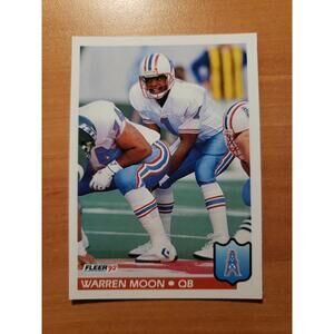 Warren Moon 1992 Fleer #153 - Houston Oilers - NFL - Fresh Pull
